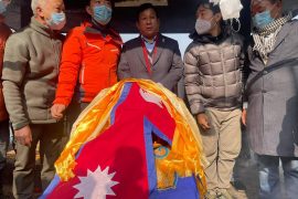 सगरमाथा आरोही दानुरी शेर्पाको अन्त्यष्टि