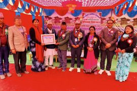 लक्ष्मी प्राविको ३४औं वार्षिकोत्सवमा शान्ता थापालाई अभिनन्दन