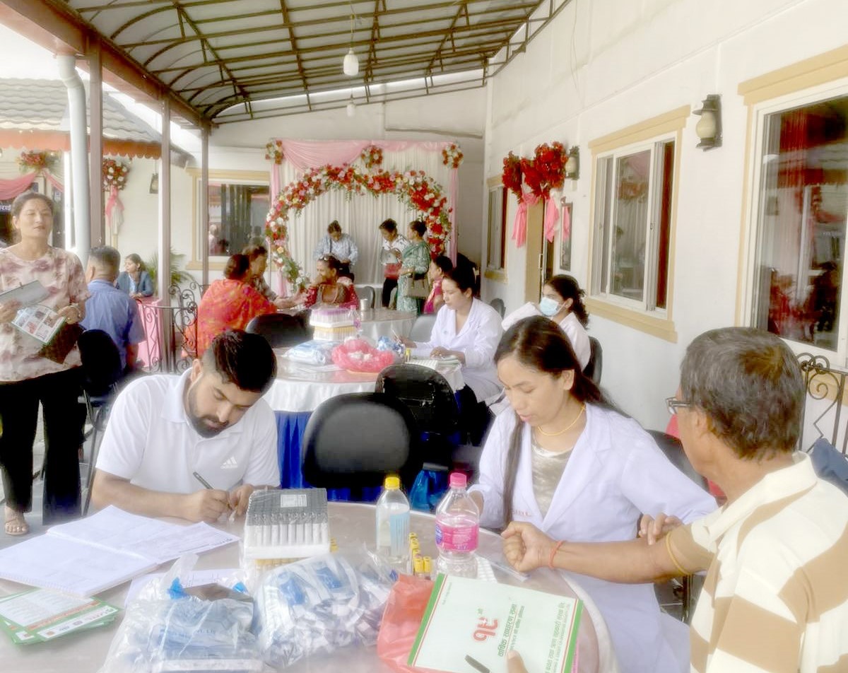  सहकारीको साधारणसभामा युआरएलद्वारा निशुल्क रक्त परिक्षण