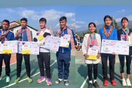 अर्मलाकोट पर्वतीय खुल्ला १२ कि.मी दौड सम्पन्न, सुवास गुरुङ र लाक्पा निमा शेर्पा बने विजेता