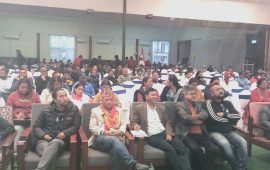 कास्की–१ मा कांग्रेसको युवा भेला : हजारौँ युवा एकै ठाउँमा, ‘रुख’ जिताउन प्रतिबद्धता