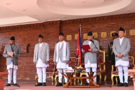 शीतल निवासमा ज्येष्ठ सदस्य केसीको शपथ