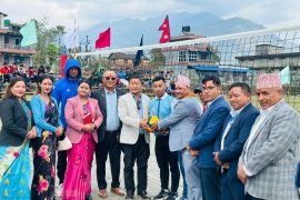 माछापुच्छ्रेमा चौथो अध्यक्ष कप भलिबल सुरु : उद्घाटनमै रोमाञ्चक प्रतिस्पर्धा, सुक्लागण्डकी विजयी