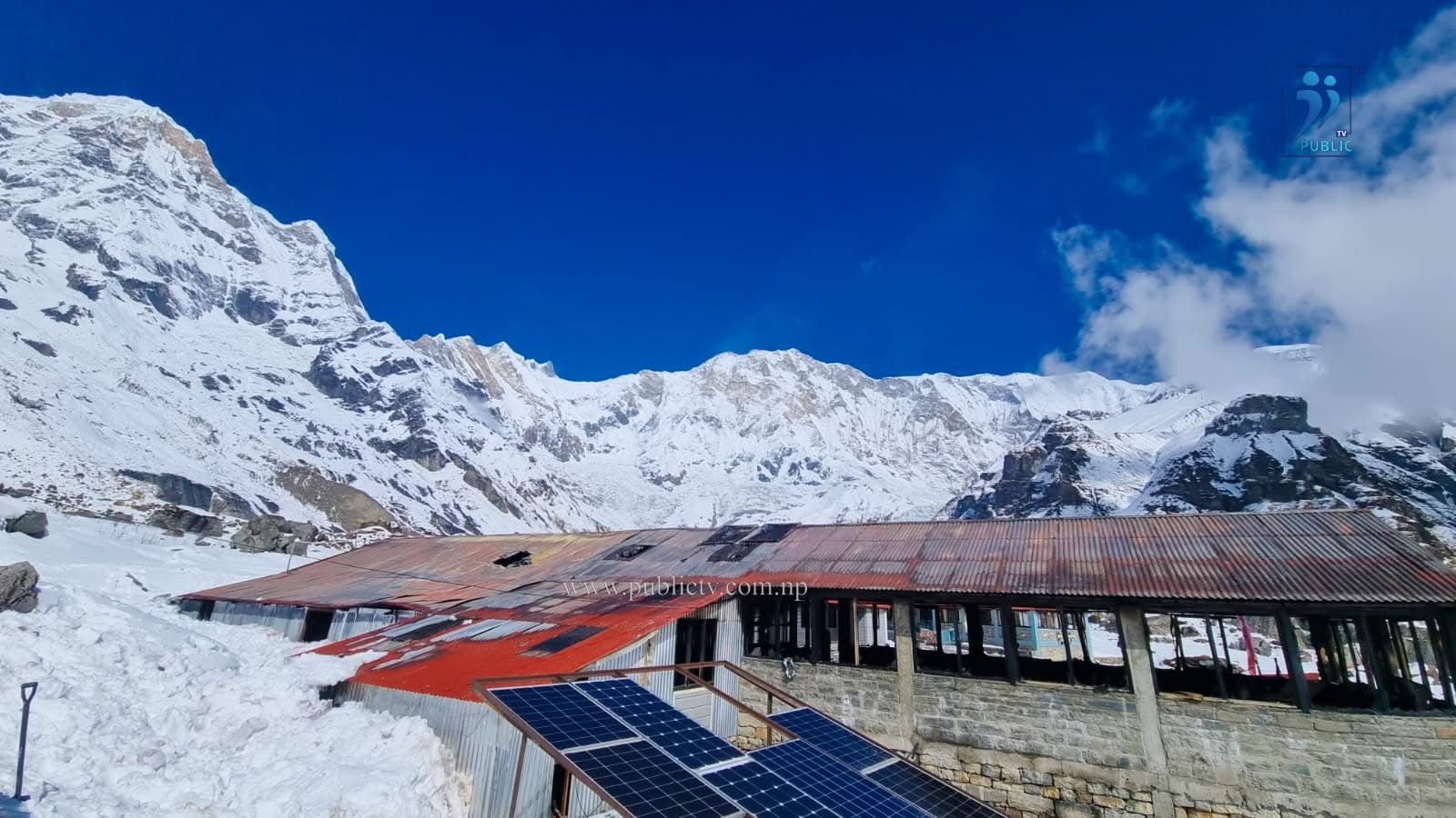  अन्नपूर्ण आधार शिविरमा रहेको पिसफुल लज आगलागीले पूर्णरूपमा नष्ट, मानविय क्षति नभएको पुष्टि