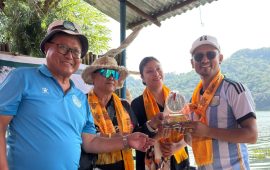 रूपातालमा फिसिङ महोत्सव : १७.५ किलो माछा समात्दै सोम गुरुङ प्रथम
