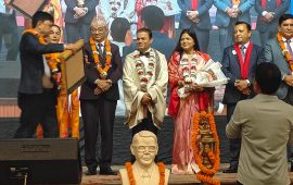 लायन्स अन्तर्राष्ट्रिय निर्देशक लम्साललाई पोखरामा भव्य स्वागत तथा अभिनन्दन