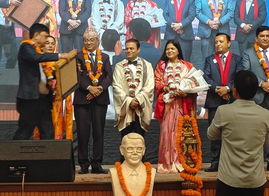 लायन्स अन्तर्राष्ट्रिय निर्देशक लम्साललाई पोखरामा भव्य स्वागत तथा अभिनन्दन