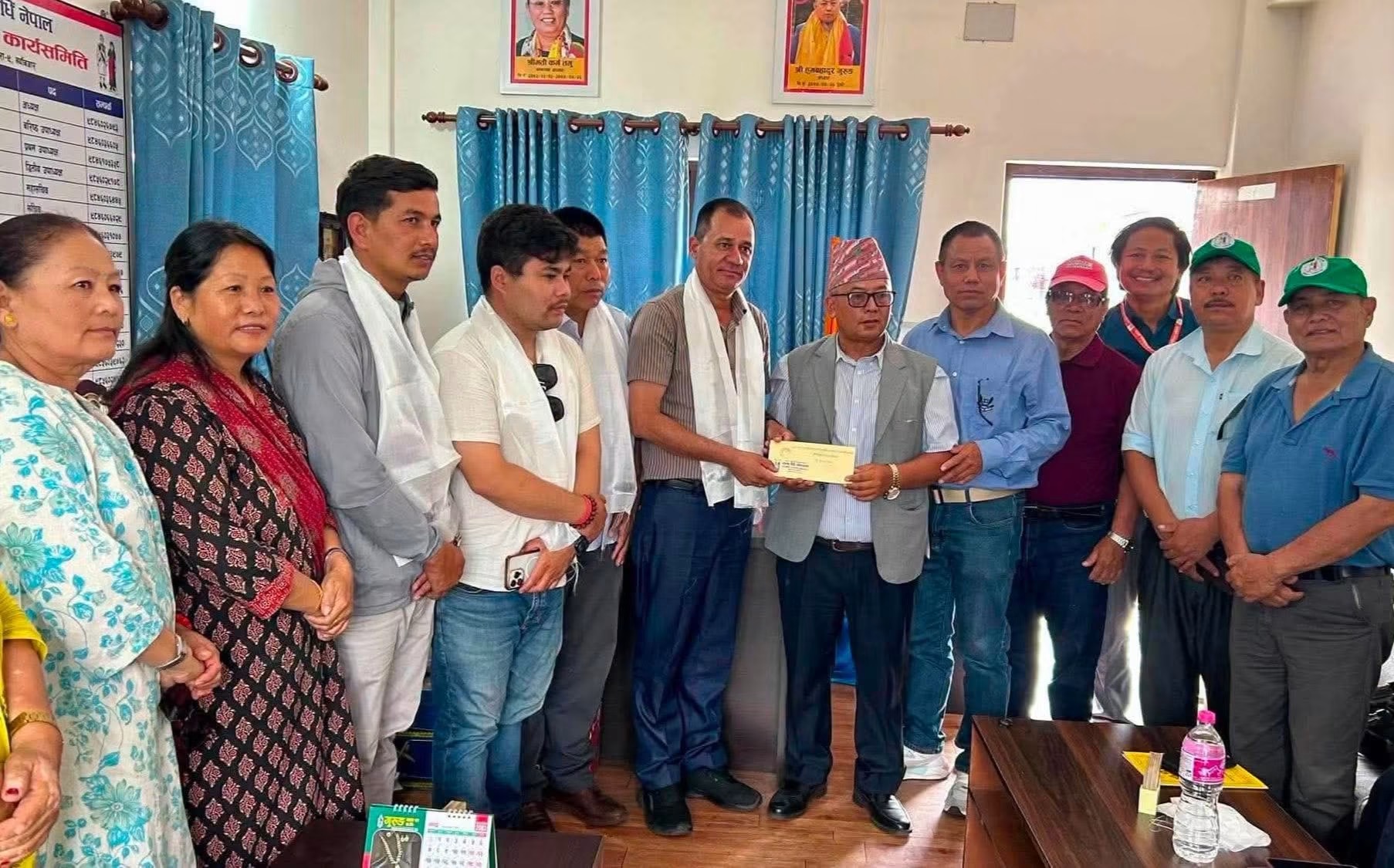 बाढीपहिरो प्रभावित अन्नपूर्ण गाउँपालिकालाई तमु धिं नेपालको ३ लाख सहयोग