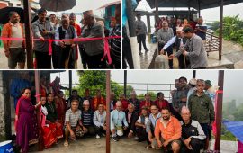 हजुरबाको स्मृतिमा नातिले बनाए प्रतीक्षालय, जन्मभूमिप्रतिको माया कर्ममा उतारे राजेन्द्रले