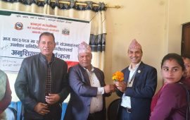 अन्नपूर्ण गाउँपालिकामा उपभोक्ता समितिका पदाधिकारीलाई अनुशिक्षण